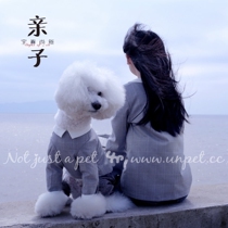 Unpet Treasure pets pro-son dress Puppy dolls Striped Plaid Long Sleeve Shirt Cotton Sun Ensemble Clothing