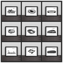 Real Madrid Barcelona Milan Paris Juventus art painting solid wood table hanging wall photo wall decoration gift photo frame