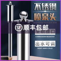 Stainless Steel Mushroom Nozzle Fountain Fountain Nozzle Plastic Fountain Head Fountain Head Large Mushroom Fountain Head