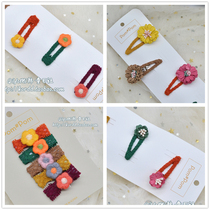 Chiumi South Korea Imported Childrens Hair Accessories Girl Treasure Pom Small Flower Cute Hair Clip Side Clip Liu Haiclip P3