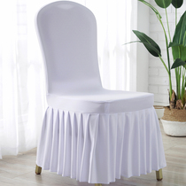 Elastic solid color chair cover General hotel conference cover fabric chair cover home conjoined Nordic