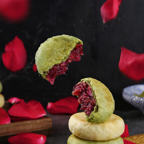 Rose flower biscuit Specialty rose cake 10 pieces boxed traditional pastry Heart Snack Snack Breakfast Snack food