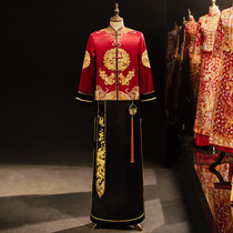 Xiuhe clothing male 2021 new wedding Chinese groom wedding dress Mens Dragon and Phoenix coat winter