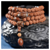 Jigu King Kong Bodhi 8mm108 men and women with the same bracelet necklace Buddha beads Bodhi big card leak