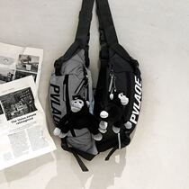 Tide brand messenger bag men's fashion trend men's Japanese light casual chest bag small backpack shoulder student waist bag