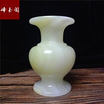 Natural jade vase ornaments living room TV cabinet porch office decoration feng shui ornaments housewarming opening gifts
