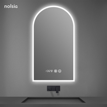 Arch Type Light Lavish with intelligent bathroom mirror with lamp Bathroom Mirror Anti-Fog Toilet Mirror Toilet Dresser