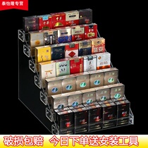 Convenience store supermarket cigarette shelf display stand acrylic cigarette shelf cigarette box selling cigarette rack cigarette box selling cigarette rack cigarette cabinet shelf