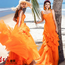  Seaside beach location photo dress photography photo color yarn wedding studio theme clothing travel shooting 2019 new