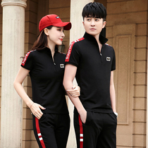 Couple sports suit men 2022 new summer couple wear short-sleeved trousers fashion running casual sportswear women