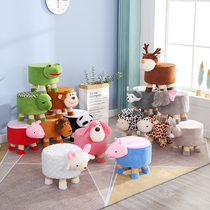 Solid Wood Creative Children Bench Cartoon Cute Baby Sofa Small Stools Home Change Shoes Stool Short Stool Fashion Special Price