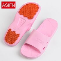  Pregnant women and the elderly non-slip bathroom slippers womens summer indoor couple home with soft bottom bath slippers mens summer