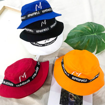 Children Street Dance Hat Day Series Fisherman Cap Fashion Tide Small Kids Shading Basin Hat Baby Black Yellow Hat Tide