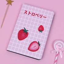 Strawberry ipad 2018 new protective case cute 9 7-inch mini4 leather case all-inclusive 10 5-inch air3
