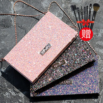 ins Super fire Net red eye shadow plate shake sound glitter glitter glitter unicorn Pearl waterproof bunchy hojo eye shadow