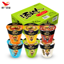 Unified soup master instant noodles multi-flavor fight full box of 12 cups of barrels Japanese seafood Borscht instant noodles Tonkotsu ramen