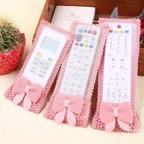 Korean cute babys breath bow fabric remote control cover TV air conditioner remote control protective cover dust cover