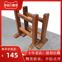 Large plate bracket table foot log solid wood table leg table leg table foot table table foot meal tea table bracket foot supporting table tripod customization