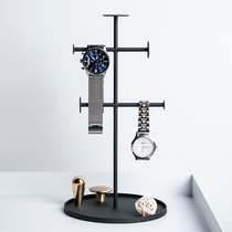 LOFT Creative jewelry rack ins Wind key display necklace storage box watch rack tray Nordic retro metal