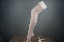 EBLIN black and white two-color sexy bow soft glutinous stockings stockings ECAY44T031