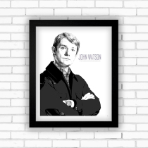 Simple Photo wood frame decorative painting wall table ornaments custom Holmes Dr. Watson 8 eight 10 ten-inch