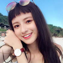 Japanese fake bangs hair film eyebrows two-dimensional air thin bangs invisible short wig female head curtain realistic