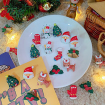 Christmas Brooch Female Cute Day Tying the Tidal Teenage Girl Hearts Personality Kits Collar Buttons Gift Badge Decorations