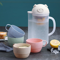Cold Kettle Large Capacity Cool Water Cup High Temperature Resistant Home Beverage Mug Suit White Open Blisters Teapot Plastic Juice