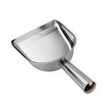 Handheld stainless steel shovel desktop small garbage shovel thickened dustpan household cleaning shovel portable short handle sturdy and durable