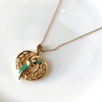 American Atlantic Antique Jewelry vintagegivenchy1979 Years Ins And American Hollowed-out Necklace Neck Chain