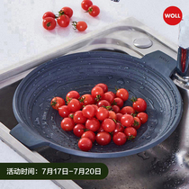 Germany WOLL steamer steamer drawer Silicone retractable steamed steamed bun bun fish steamed grid steamer 30 32cm