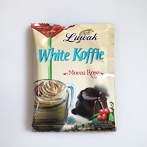 (40 packets)Bulk Cat Si Luwa white coffee Mocha flavor 20g Indonesia imported instant coffee powder