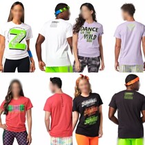 ZW Dance Sports Blouse T-shirt Short Sleeve Loose New men and women Fitness USA Chauded Little crowdcotton wearing cotton