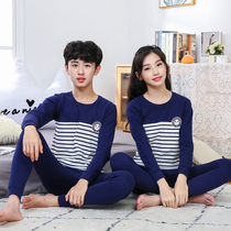 Teen autumn sweater sweater pure cotton boy 12 warm underwear suit 13 junior high school students 15 boys and boys 16 years old