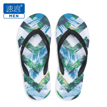 Mens slippers seaside resort beach sports travel non-slip wear-resistant deodorant Flip-flops tide ins tide cards