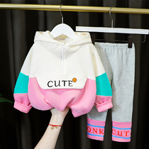 Baby clothes net red leisure sports spring suit split girl super western style toddler jacket Baby spring and autumn clothing