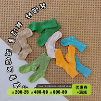 Biding Home Children Candy Pile Socks Socks 2021 Autumn new boys girls baby Han version of cotton socks in the cotton socks