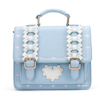 Milk tea Bear * Sold to enjoy) Miss girl love bow shoulder crossbody Hand bag 3way backpack