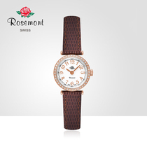 Rosemont Swiss Watch Vintage Enamel Dial Electronic Watch Simple Temperament Women Small Quartz Watch