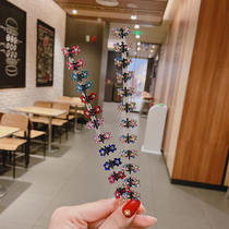 South Korea Colored Water Drill Small Claw Clip Small Fresh Hair Clip Rear Brain Spoon Teenage Girl Card Hairpin Head Accessories Brief Net Red Clip
