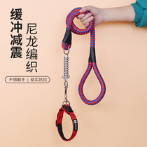 Dog Leash Walking Dog Chain Collar Medium and Large Dog Golden Hair Koji Lease Pet Supplies Explosion-proof Rush