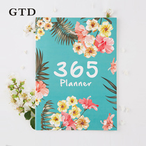 Small Secretary a4 large self-filling day program obsessive-compulsive disorder time management work 2021 month schedule calendar notebook notepad punch-in self-discipline notebook children student efficiency manual