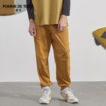 pomme Peng Horse Early Autumn New Mens Loose Personality Breathable and Comfortable Straight Tide Casual Pants AJ1312460