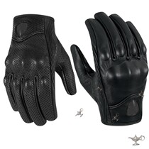 Four seasons motorcycle leather gloves Motorcycle knight retro riding equipment anti-fall touch screen winter full finger sheepskin man