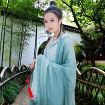 The new Chinese Female Virgin Female Ancient Chinese Student Performance Travel three - piece sets