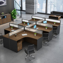 Staff Desk Brief Brief Modern Staff Table And Chairs Combined Furniture 246 People Position Screen Partition Cassette Work Position