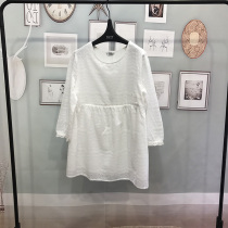 Spell out the perfect pregnant woman spring nursing coat cotton White 9-point sleeve Korean small shirt to feed the milk coat