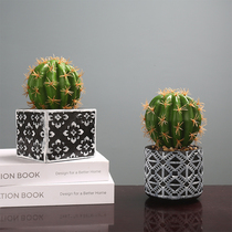 Nordic ins emulated multi-meat green plant Ball Potted room Desktop Creative Decorative Interior Small Bonsai