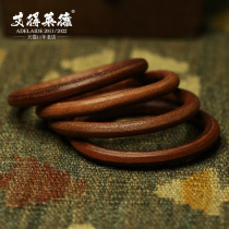 Takahashi My Lang Handmade Ring Mens Lifes Ring of Life Wood Plant Tannic Leather Leather Material Hand Ring Couple Gift Diy Hand