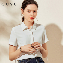 2022 summer new white shirt women loose chiffon shirt professional wear top interview overalls formal wear